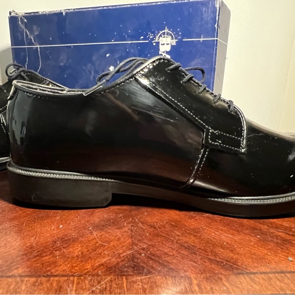 NWB Bates Men Patent leather Dress Cadet formalwear size 9.5E wide width - Picture 10 of 13